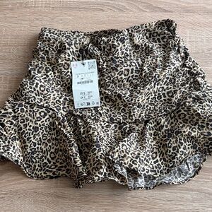 Zara Leopard Print Skort